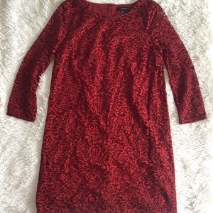 Dark red forever 21 lace dress